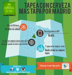 ¡Por fin lanzamos nuestra APP de Cerveza más Tapa por Madrid!