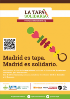 Terminamos la I Edición de la Tapa Solidaria en Madrid.